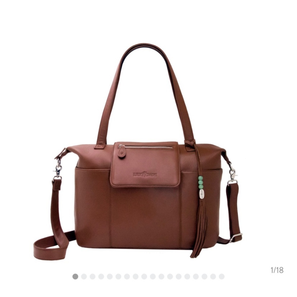 Lily Jade brandy Madeline diaper bag EUC